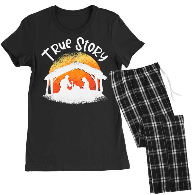 Christian True Story Of Jesus Birth Nativity Christians Christmas 120 Women's Pajamas Set by hopelessoon | Artistshot