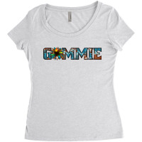 Gammie Sunflower Cowhide Women's Triblend Scoop T-shirt | Artistshot