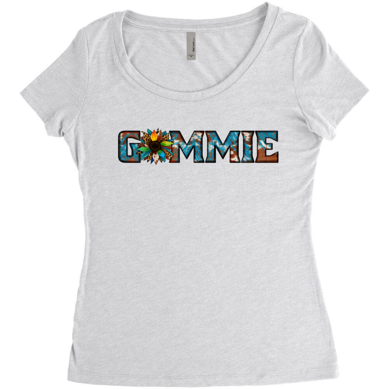 Gammie Sunflower Cowhide Women's Triblend Scoop T-shirt | Artistshot