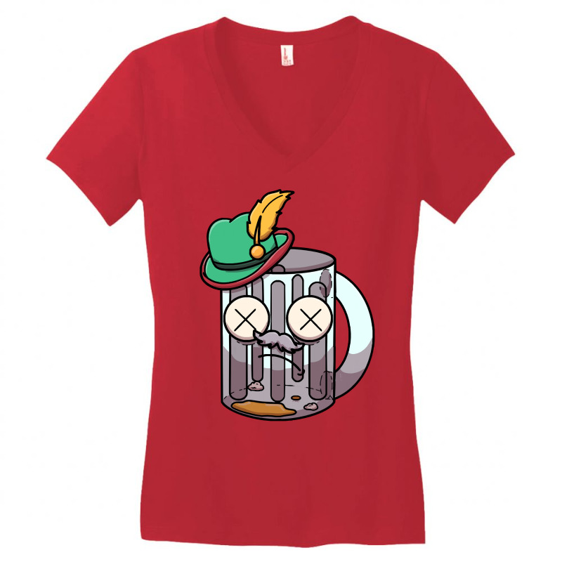 Drinken Beer T  Shirt Drinker Oktoberfest Beer T  Shirt Women's V-Neck T-Shirt by actsetting | Artistshot