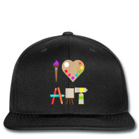 Cool I Love Art Fun Colorful Future Artist And Crafts Tee T Shirt Printed Hat | Artistshot