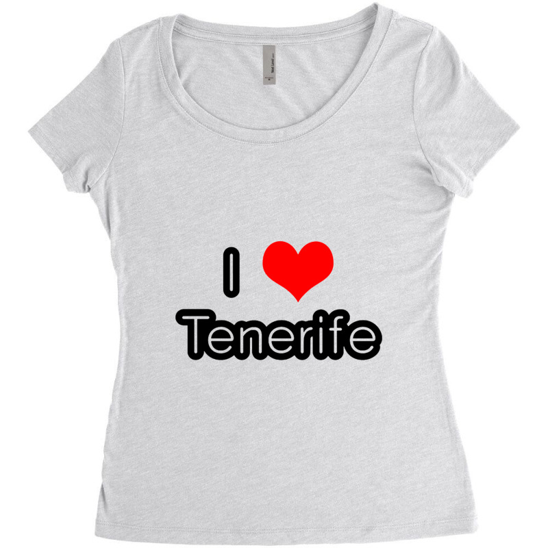 I Love Tenerife Women's Triblend Scoop T-shirt by saterseim | Artistshot