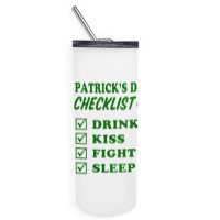 St Patrick Day Checklist Skinny Tumbler | Artistshot