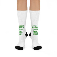 St Patrick Day Checklist Crew Socks | Artistshot