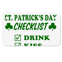 St Patrick Day Checklist Motorcycle License Plate | Artistshot