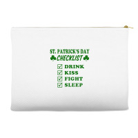 St Patrick Day Checklist Accessory Pouches | Artistshot