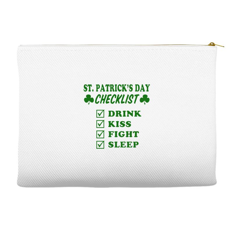 St Patrick Day Checklist Accessory Pouches | Artistshot