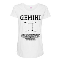 Gemini Zodiac Sign Maternity Scoop Neck T-shirt | Artistshot