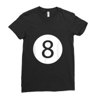 Efunny 8 Ball Magic Eight Ball Billiards Pool Black Ladies Fitted T-shirt | Artistshot