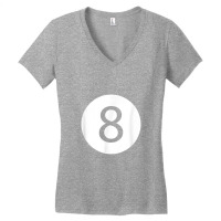 Efunny 8 Ball Magic Eight Ball Billiards Pool Black Women's V-neck T-shirt | Artistshot