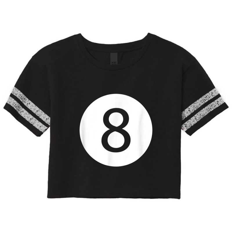 Efunny 8 Ball Magic Eight Ball Billiards Pool Black Scorecard Crop Tee by kabelistrik | Artistshot