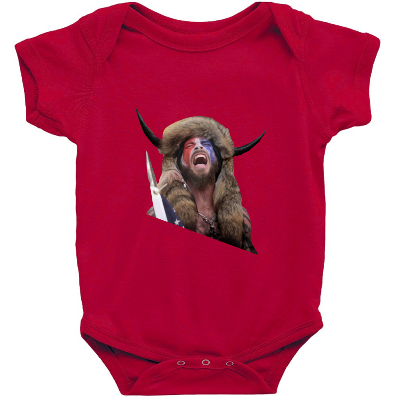 The Horned Shirtless Trump Protestor Baby Bodysuit | Artistshot