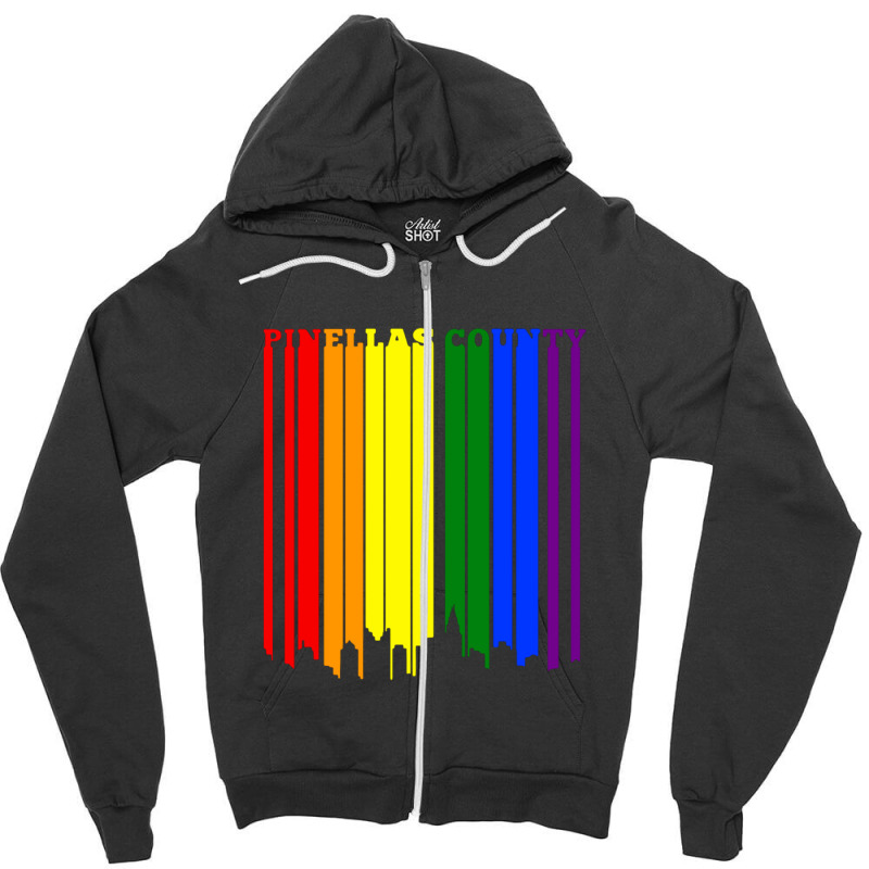 Pinellas County Florida Lgbtq Gay Lesbian Pride Zipper Hoodie | Artistshot