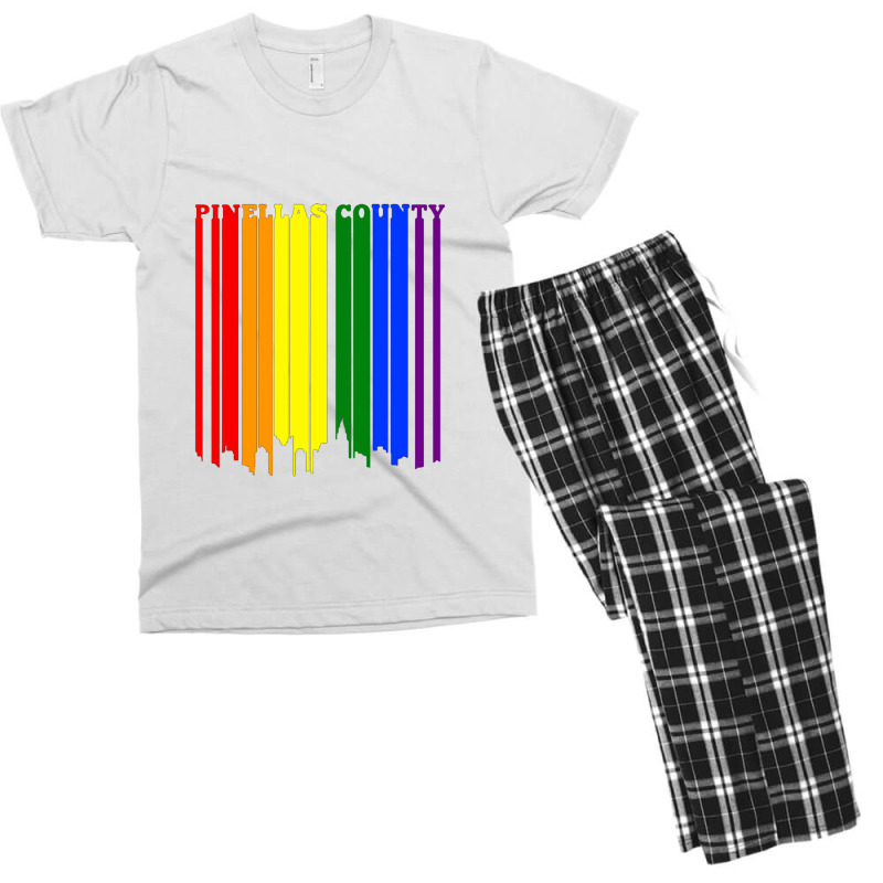 Pinellas County Florida Lgbtq Gay Lesbian Pride Men's T-shirt Pajama Set | Artistshot