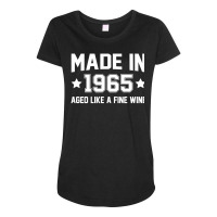 Made In 1965 Aged Like A Fine Wine Maternity Scoop Neck T-shirt | Artistshot