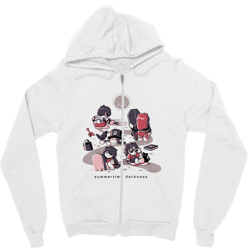 Summertime Darkness Zipper Hoodie | Artistshot