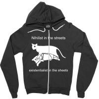 Nihilist In The Street Zipper Hoodie | Artistshot