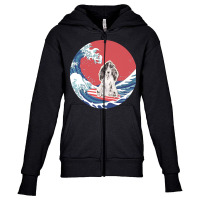 Cocker Spaniel T  Shirt Cocker Spaniel Gifts   Ocean Waves Surfing Coc Youth Zipper Hoodie | Artistshot