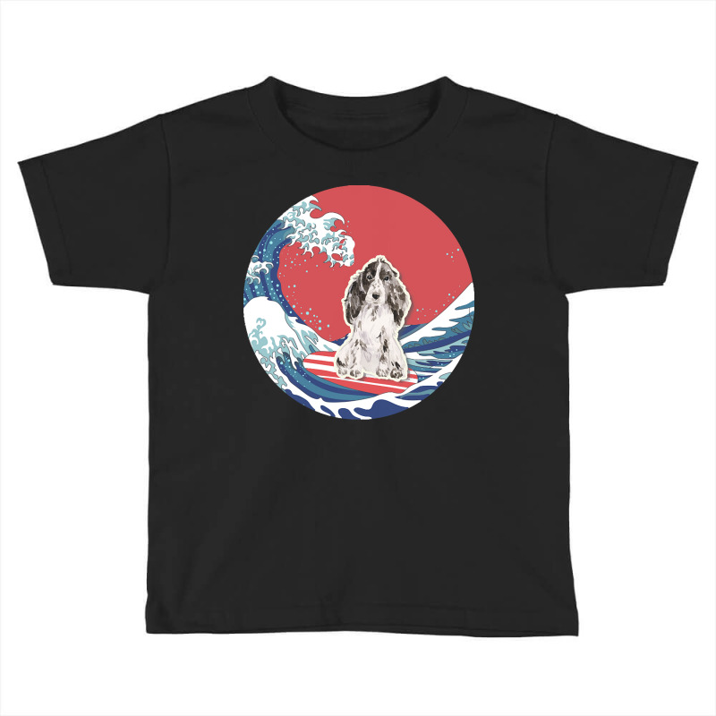 Cocker Spaniel T  Shirt Cocker Spaniel Gifts   Ocean Waves Surfing Coc Toddler T-shirt by doorsinful | Artistshot