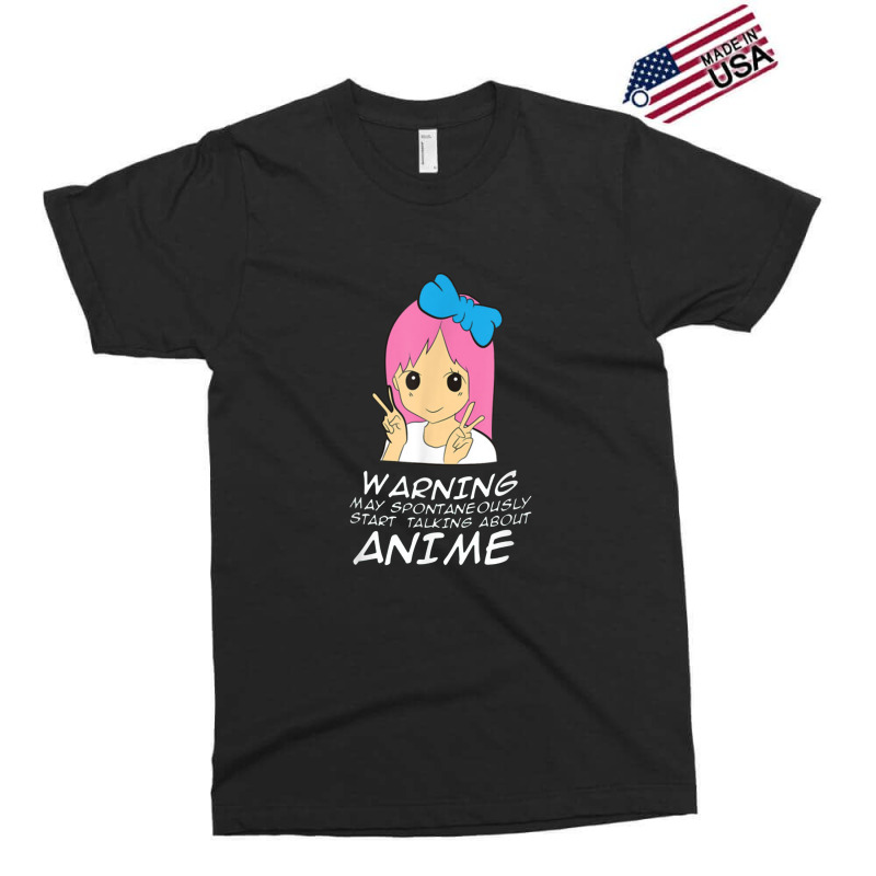 Anime Warning May Spontaneously Start Talking About Anime Exclusive T-shirt | Artistshot