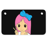 Anime Warning May Spontaneously Start Talking About Anime Motorcycle License Plate | Artistshot