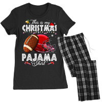 American Football Christmas Football Player This Is My Christmas Pajam Women's Pajamas Set | Artistshot