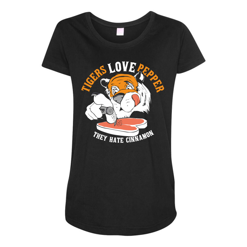 Tigers Love Pepper Maternity Scoop Neck T-shirt | Artistshot