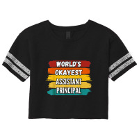 Assistant Principal Gifts, World's Okayest Assistant Princip Scorecard Crop Tee | Artistshot