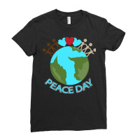 Peace Day T  Shirt Peace Day International Event T  Shirt Ladies Fitted T-shirt | Artistshot