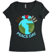 Peace Day T  Shirt Peace Day International Event T  Shirt Women's Triblend Scoop T-shirt | Artistshot