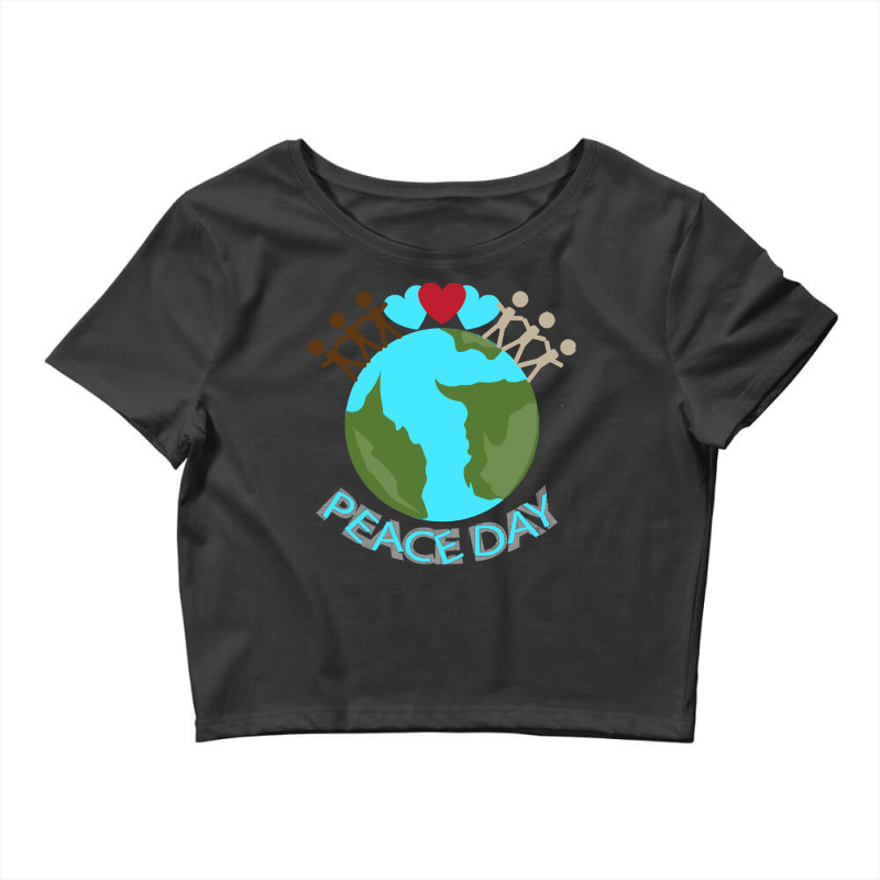 Peace Day T  Shirt Peace Day International Event T  Shirt Crop Top by actsetting | Artistshot