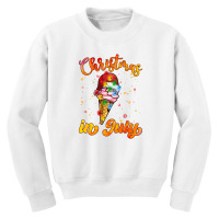 Christmas In July Santa Hat Summer Youth Sweatshirt | Artistshot