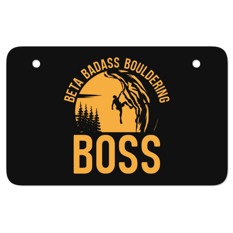 21 Bouldering Climbing Climber Boulderer Atv License Plate | Artistshot