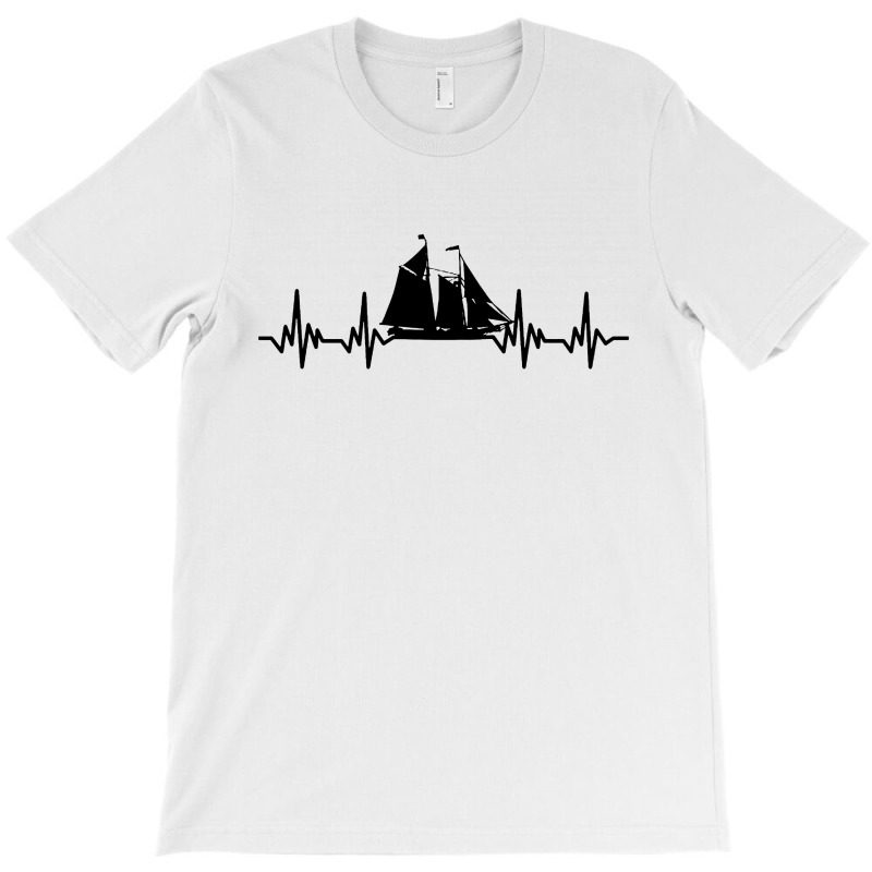 Sailing Sail Boat   Heartbeat T-shirt | Artistshot