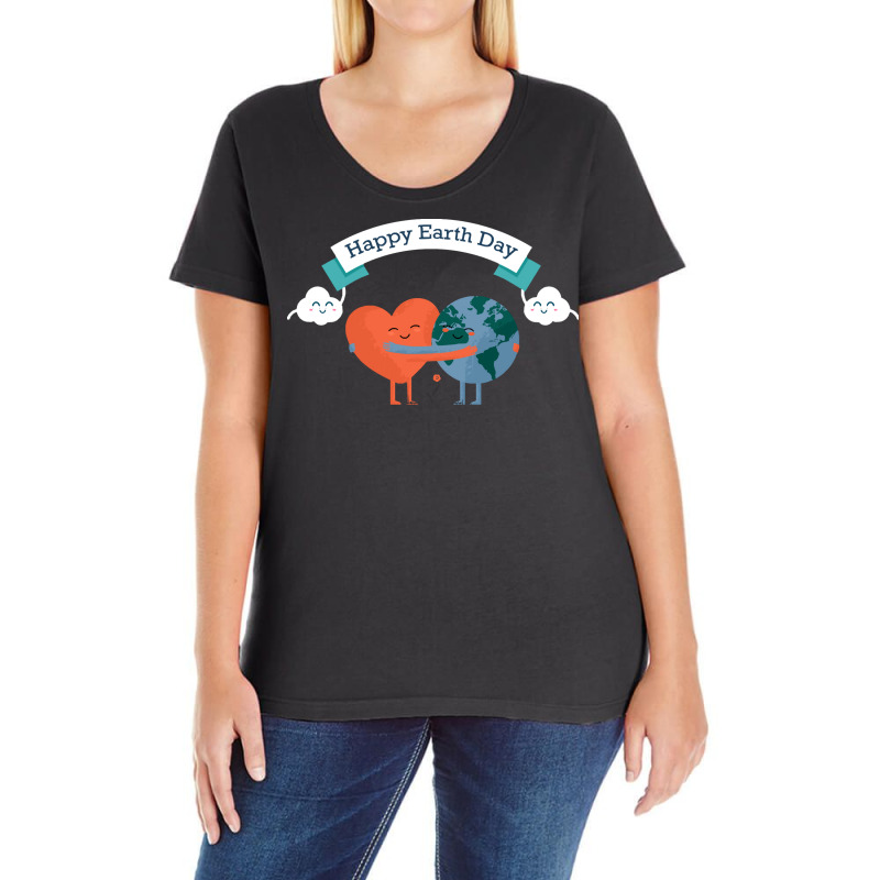 International Earth Day 2021 T  Shirt International Earth Day 2021 Cli Ladies Curvy T-Shirt by trompeloise212 | Artistshot