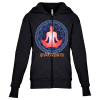 International Yoga Day 2021 T  Shirt International Yoga Day Sukhasana Youth Zipper Hoodie | Artistshot