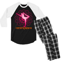 International Yoga Day 2021 T  Shirt Natarajasana Yoga Pose T  Shirt Men's 3/4 Sleeve Pajama Set | Artistshot