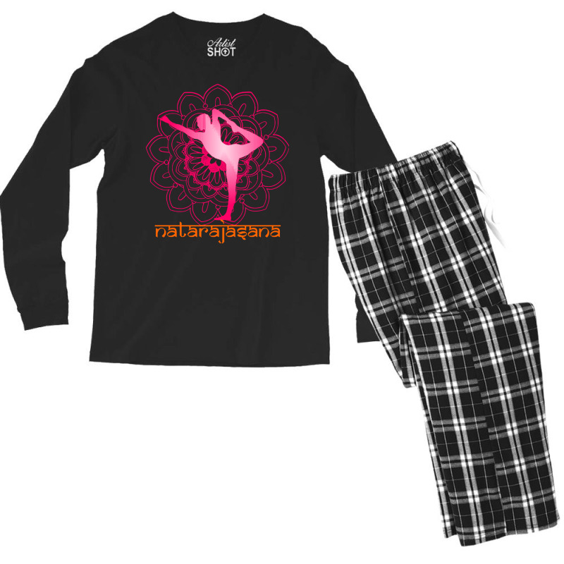 International Yoga Day 2021 T  Shirt Natarajasana Yoga Pose T  Shirt Men's Long Sleeve Pajama Set by trompeloise212 | Artistshot