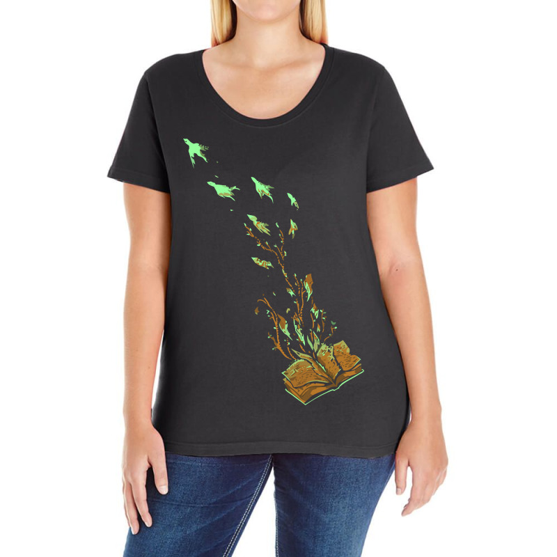 Imagination Takes Flight Ladies Curvy T-Shirt by sayasiti | Artistshot