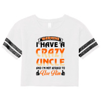 Warning I Have A Crazy Uncle Scorecard Crop Tee | Artistshot