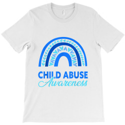 Blue Ribbon No For Child Abuse Excuse Prevention Month April T-Shirt | Artistshot