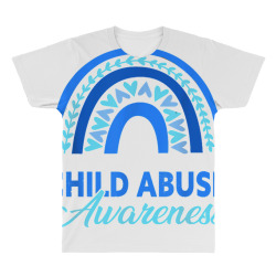 Blue Ribbon No For Child Abuse Excuse Prevention Month April All Over Men's T-shirt | Artistshot