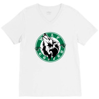 Wolf Coffee 10 V-neck Tee | Artistshot