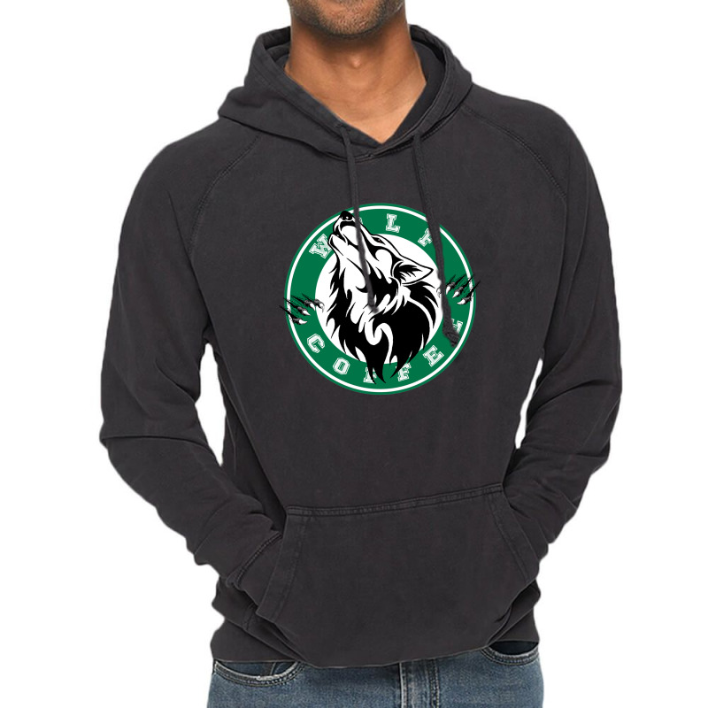 Wolf Coffee 10 Vintage Hoodie by RamaArt | Artistshot