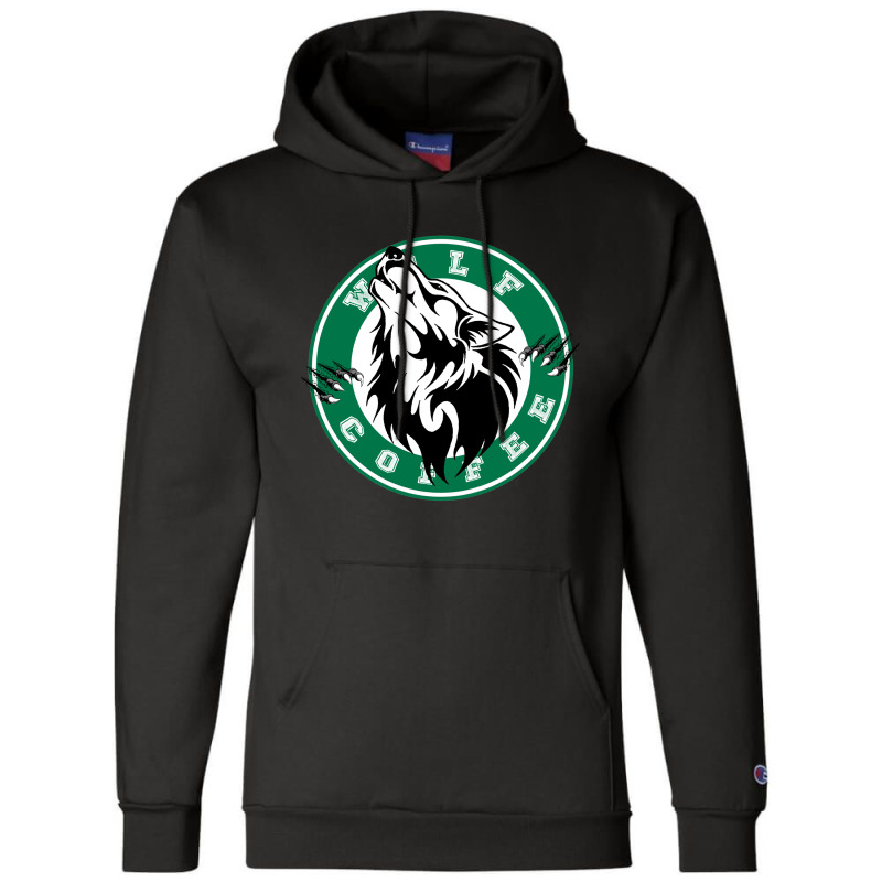 Wolf Coffee 10 Champion Hoodie by RamaArt | Artistshot