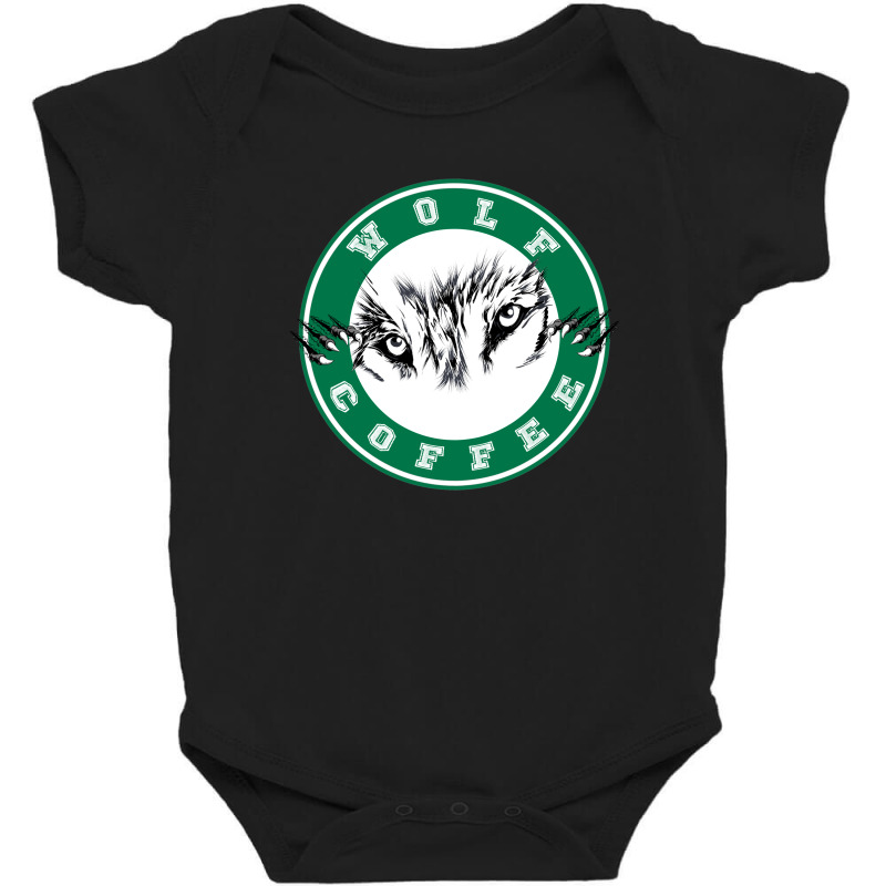 Wolf Coffee 4 Baby Bodysuit by RamaArt | Artistshot