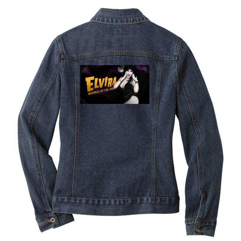 Elvira Movie Tv Cassandra Peterson Ladies Denim Jacket by tioniferi801219@gmail.com | Artistshot