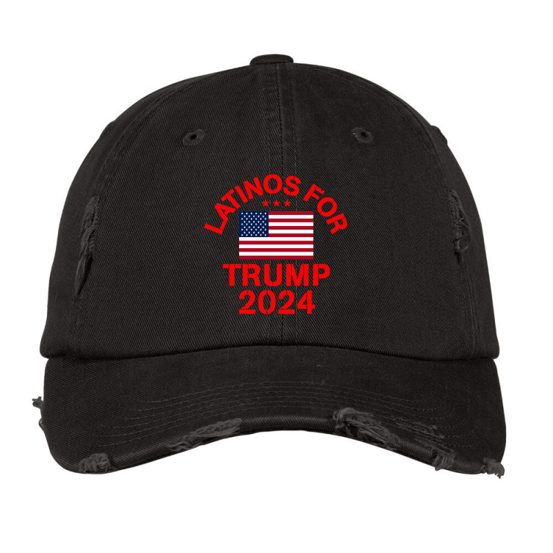 Latinos For Trump 2024 Vintage Cap by Vario | Artistshot