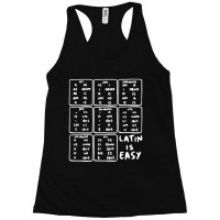 Latin Declensions Cheatsheet Ladies Racerback Tank | Artistshot