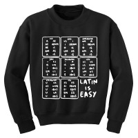 Latin Declensions Cheatsheet Ladies Youth Sweatshirt | Artistshot